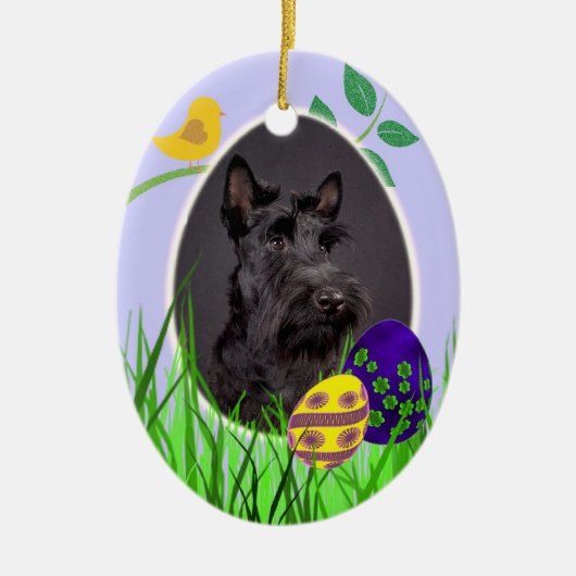 Scottish Terrier Easter Ornament (Voorkant)