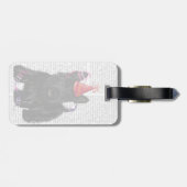 Scottish Terrier en Party Pet Bagagelabel (Achterkant horizontaal)