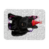 Scottish Terrier en Party Pet Magneet (Horizontaal)