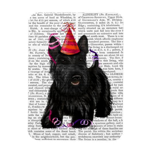 Scottish Terrier en Party Pet Magneet (Verticaal)