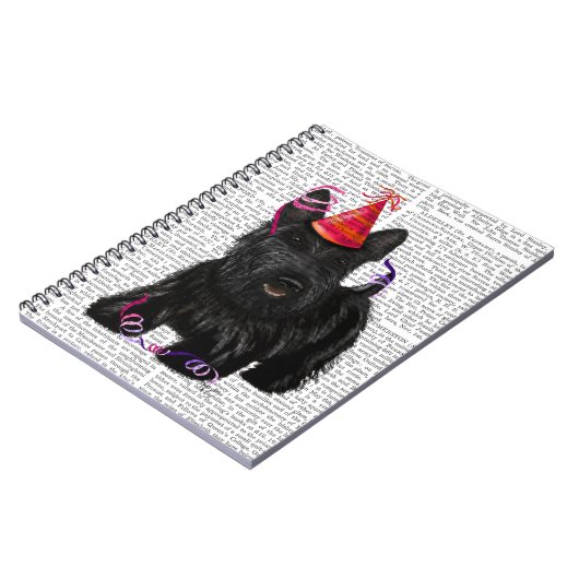 Scottish Terrier en Party Pet Notitieboek (Linkerzijde)