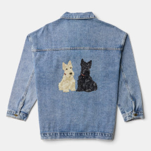 Scottish Terrier Gathering Denim Jacket