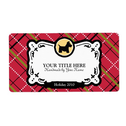 Scottish Terrier Gift Labels (Voorkant)
