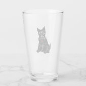 Scottish Terrier Glas (Achterkant)