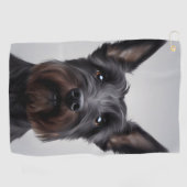 Scottish Terrier Golfhanddoek (Horizontaal)