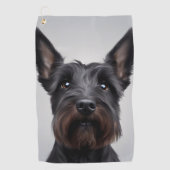 Scottish Terrier Golfhanddoek (Voorkant)