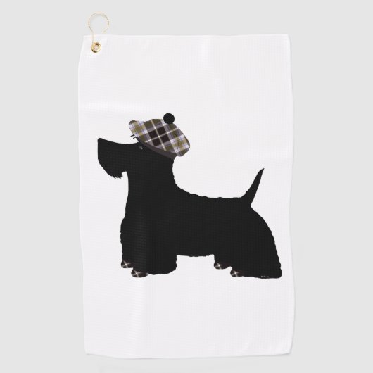 Scottish Terrier Golfhanddoek (Voorkant)