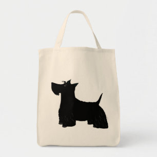 Scottish Terrier Grocery Canvas tas