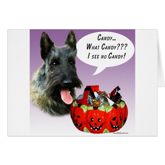 Scottish Terrier Halloween Candy (Devant horizontal)