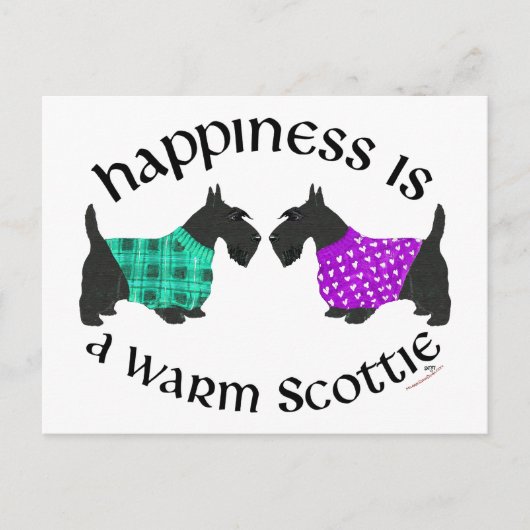 Scottish Terrier Happiness Briefkaart (Voorkant)