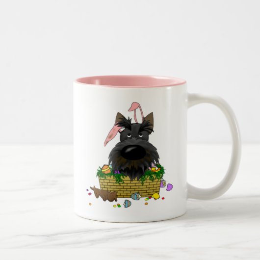 Scottish Terrier Happy Easter Mok (Rechts)