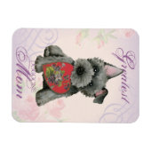 Scottish Terrier Heart Ma Magnet Magneet (Horizontaal)