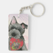 Scottish Terrier Heart Mam Sleutelhanger (achterkant)