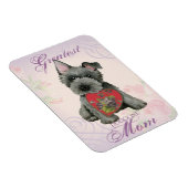 Scottish Terrier Heart Mom Magnet (Côté Droit)