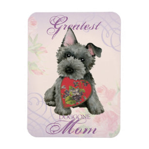 Scottish Terrier Heart Mom Magnet