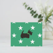 Scottish Terrier Holiday Briefkaart, Scottie dog Feestdagenkaart (Staand voorkant)