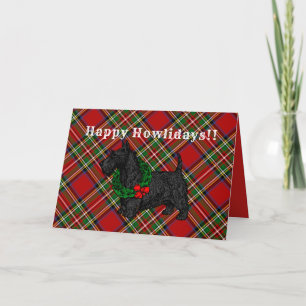 Scottish Terrier Holiday Card Feestdagen Kaart