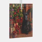 Scottish Terrier Holiday Glas Ornament (Voorkant Rechts)