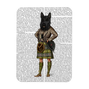 Scottish Terrier in Kilt Magneet