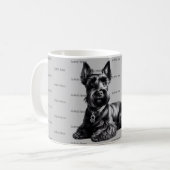 Scottish Terrier in Koffiemok (Voorkant links)