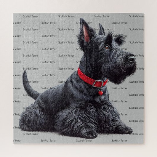 Scottish Terrier in Legpuzzel (Verticaal)