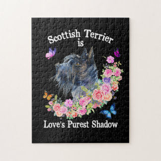 Scottish Terrier is de puurste schaduw van de lief Legpuzzel
