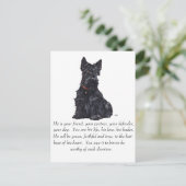 Scottish Terrier Keepomwille - MALE Dog Briefkaart (Staand voorkant)