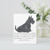 Scottish Terrier Keepomwille - MALE Dog Briefkaart (Staand voorkant)