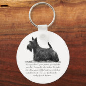 Scottish Terrier Keepomwille - MALE Dog Sleutelhanger (Voorkant)