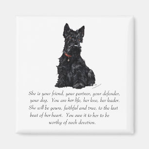 Scottish Terrier Keepomwille - VROUW Magneet