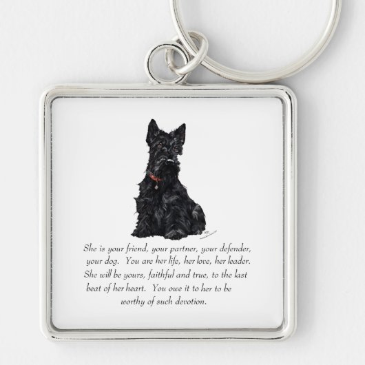 Scottish Terrier Keepomwille - VROUW Sleutelhanger (Voorkant)