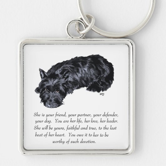 Scottish Terrier Keepomwille - VROUW Sleutelhanger (Voorkant)