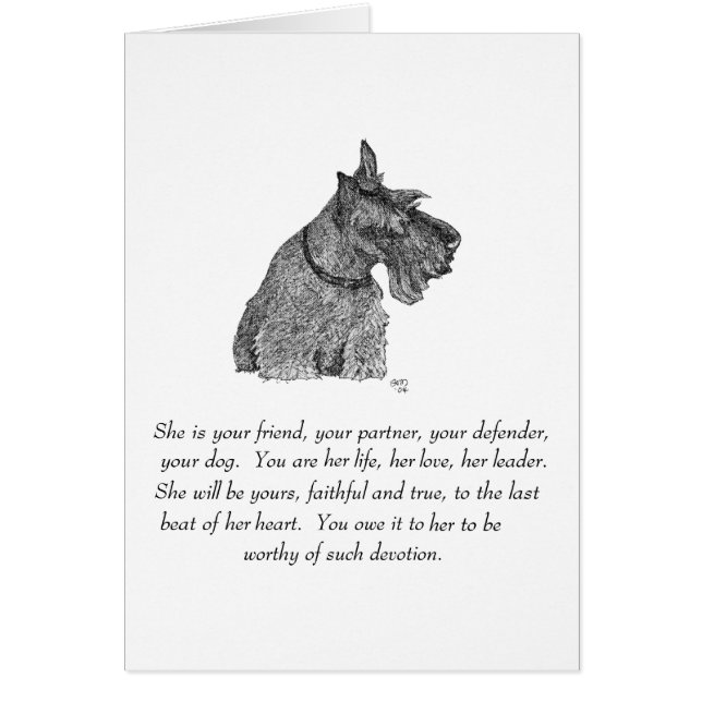 Scottish Terrier Keepsakes - Femme (Devant)