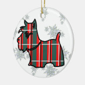 SCOTTISH TERRIER KERAMISCH ORNAMENT (Links)