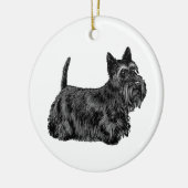 Scottish Terrier Keramisch Ornament (Links)