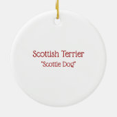 Scottish Terrier Keramisch Ornament (Achterkant)