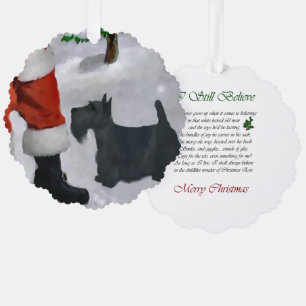 Scottish Terrier kerstcadeaus Ornament Kaart