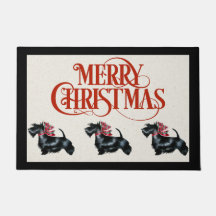 Scottish Terrier kerstdeur Mat