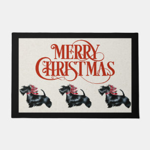Scottish Terrier kerstdeur Mat