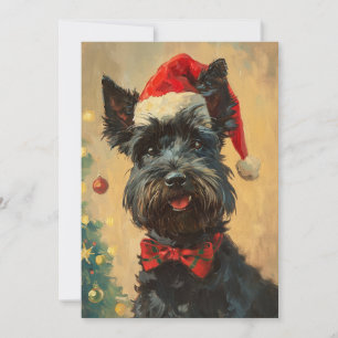 Scottish Terrier Kerstmis Feestdagenkaart