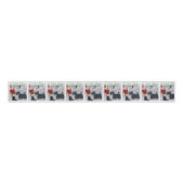 Scottish Terrier Kerstmis Grosgrain Lint (Voorkant)