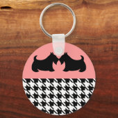 Scottish Terrier Keyring Sleutelhanger (Voorkant)