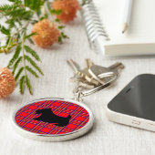 Scottish Terrier Keyring Sleutelhanger (Zijkant)