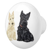 Scottish Terrier Knobs Keramische Knop (Rechts)