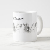 Scottish Terrier Labrador Friends Ink Drawing Extra Grote Beker (Voorkant rechts)