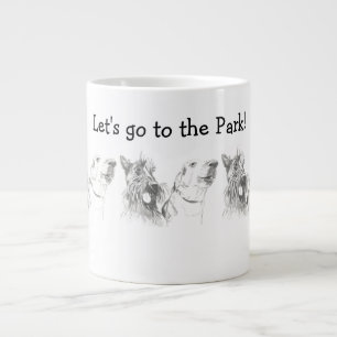 Scottish Terrier Labrador Friends to the Park Extra Grote Beker