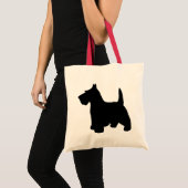 Scottish Terrier Little Black Scottie Dog Tote Bag (Voorkant (product))