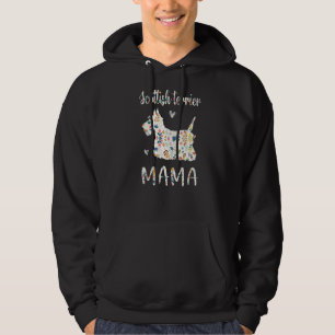 Scottish Terrier Mama Floral Dog Mam Love Hoodie