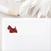 Scottish Terrier Maxwell Tartan Etiket (Insitu)