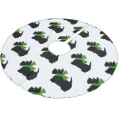 Scottish Terrier Merry Christmas Plaid Kerstboom Rok (Gekanteld)
